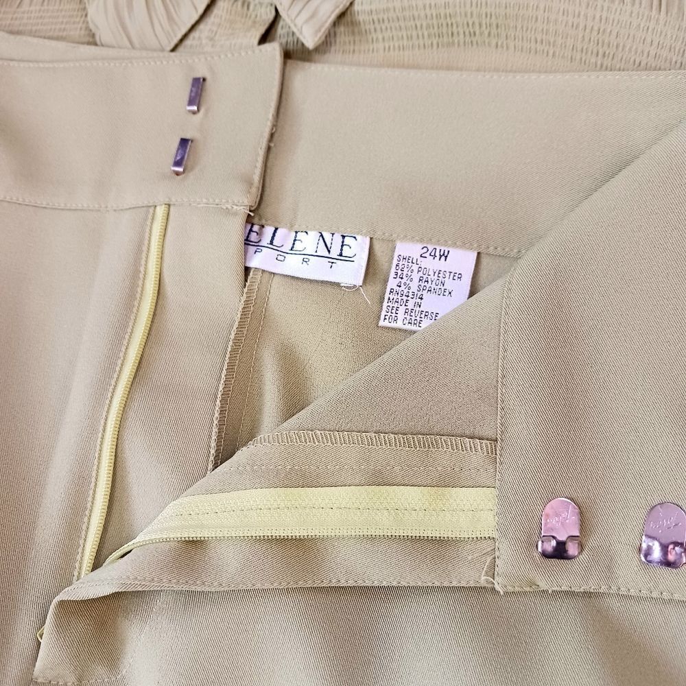 Three Piece Pant Set Lightweight Pockets Long Sleeve Gauzy Spring Green Size 24 - Picture 7 of 12